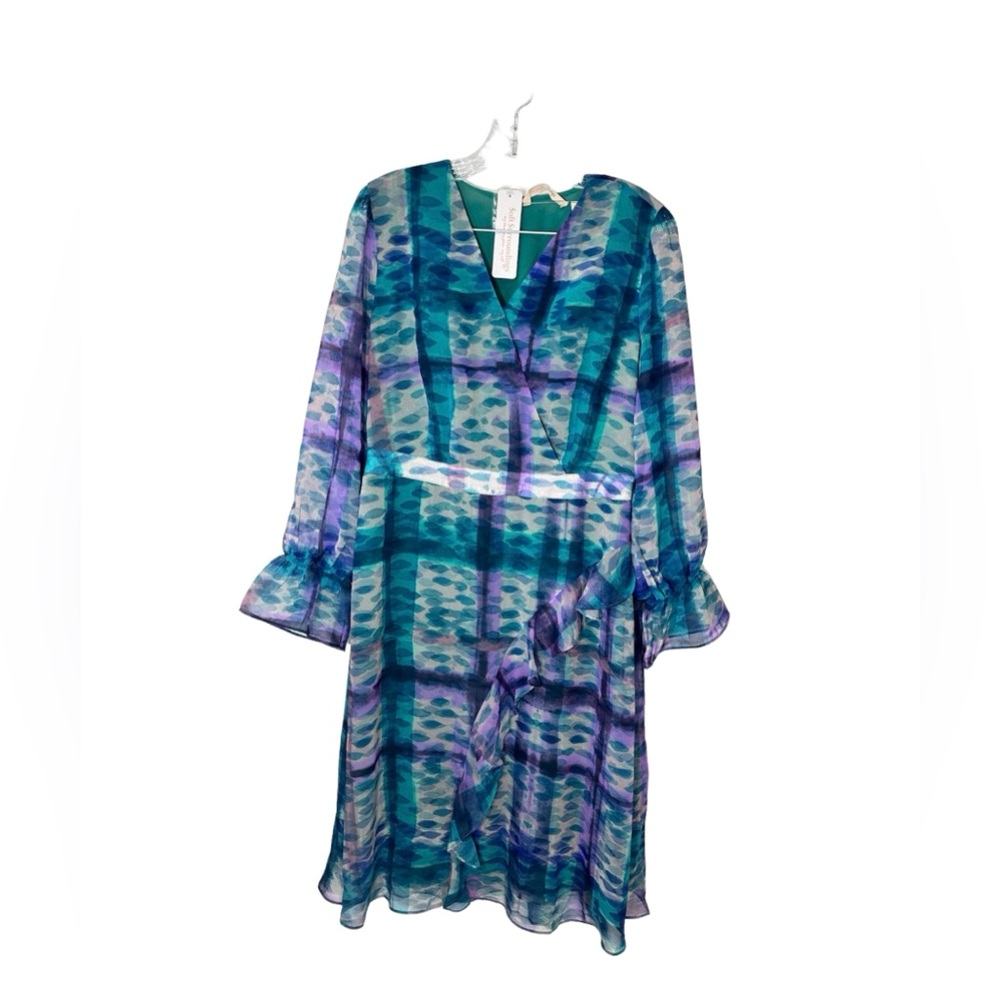 NWT Soft Surroundings Women Carriage Court Lined Long Sleeve Dress Size Med